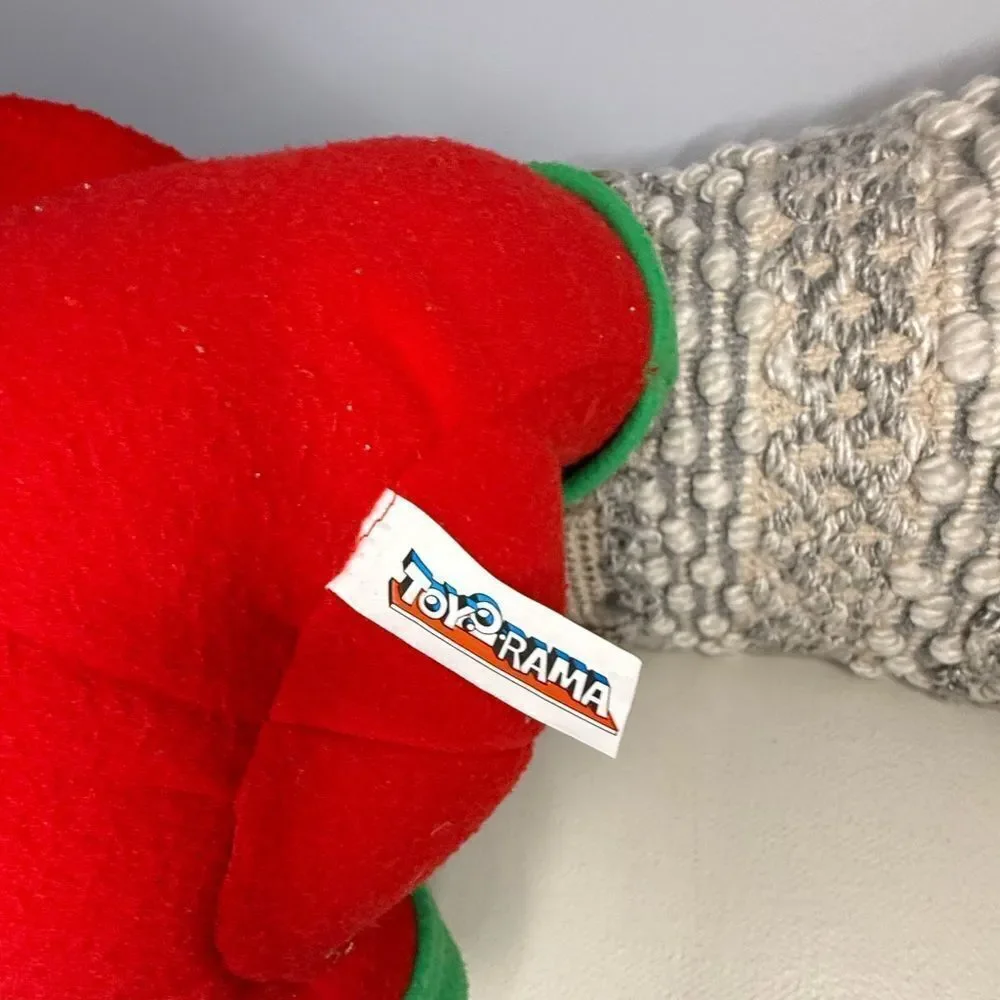 Vtg Large Monchhichi Christmas Open Close Eyes Thumb Sucking Plush Monkey  Tags
